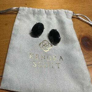 Kendra Scott Onyx Black Stud Earrings